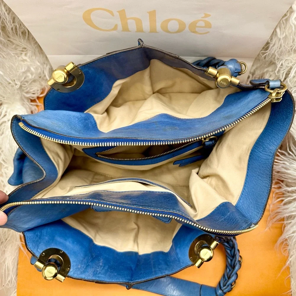 CHLOÉ HELOISE RARE BLUE BAG - Picture 7 of 14